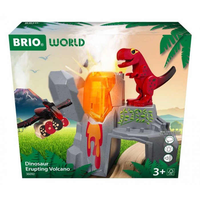 Brio World : Volcan en éruption de dinosaures