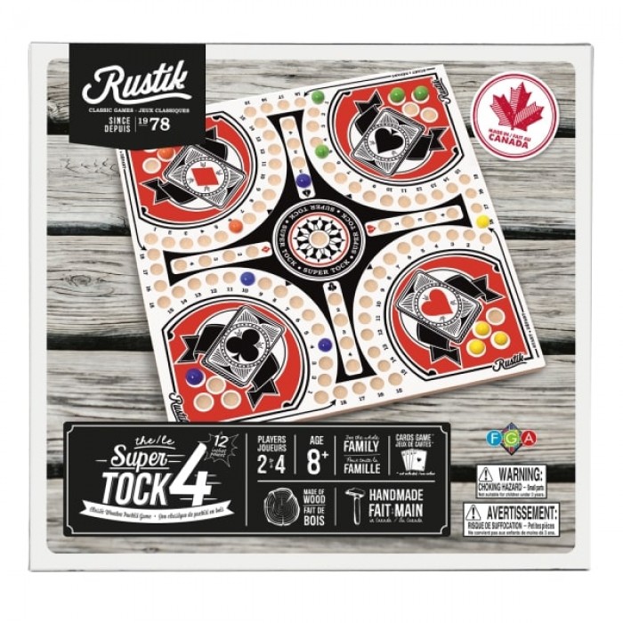 Rustik : Tock/Pachisi - 4 joueurs (12'')