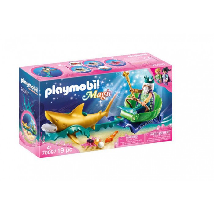 Playmobil : Magic - Roi des mers avec calèche royale *