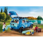 Playmobil Family Fun : Famille avec voiture et caravane
