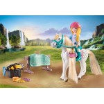 Playmobil Horses of Waterfall : Isabella & Lioness avec aire de lavage pour chevaux
