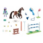 Playmobil Horses of Waterfall : Zoe & Blaze avec parcours d'obstacles