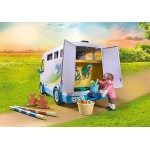 Playmobil Horses of Waterfall : Van pour cheval et poneys avec enclos