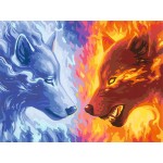 Peinture par numéros CreArt : Fire & Ice (40 x 30 cm)