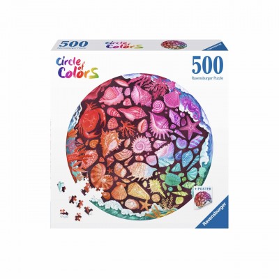 Casse-tête : Circle of colors: Seashells - 500 pcs - Ravensburger