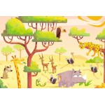 Casse-tête Puzzle & Play : L'heure du safari - 2x24 pcs - Ravensburger