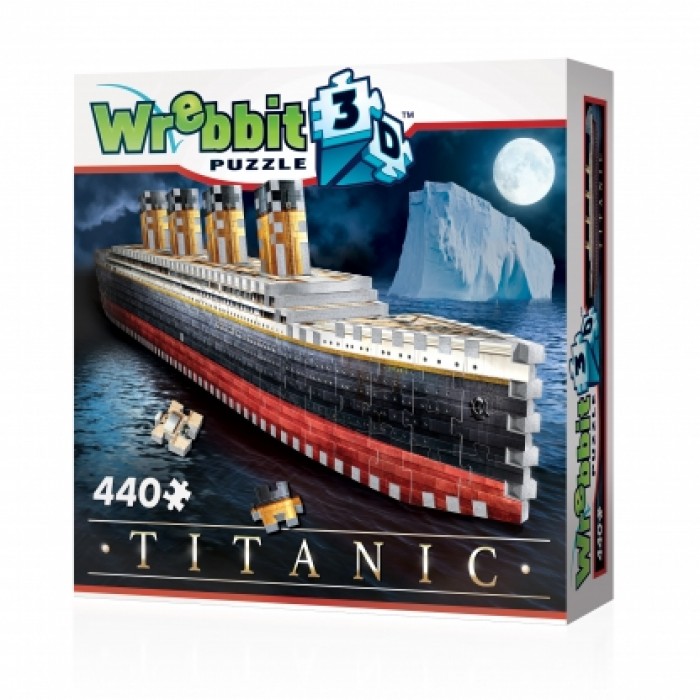 Casse-tête 3D : Titanic - 440 pcs - Wrebbit